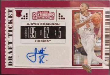 Justin Robinson [Autograph Draft Red Foil] #108