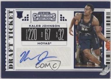 Kaleb Johnson [Autograph Draft Blue Foil] #104