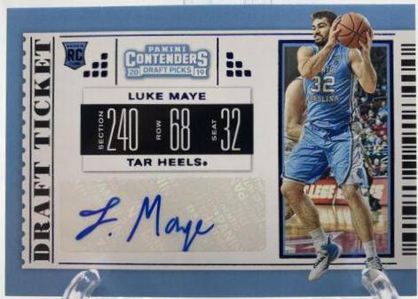 Luke Maye [Autograph Draft Blue Foil] #107