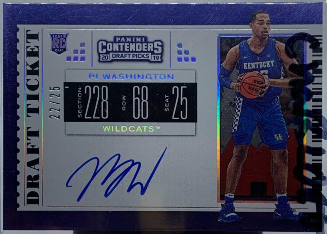 PJ Washington Jr. [Autograph Cracked Ice] #65