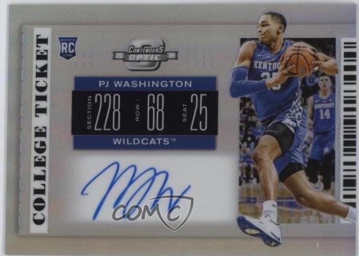 PJ Washington Jr. [Contenders Optic Autograph Hyper] #65
