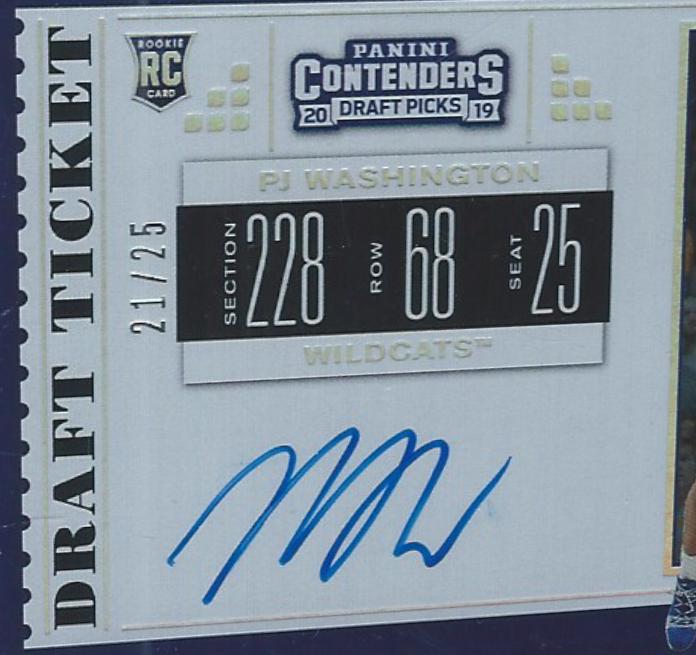 PJ Washington [Autograph Draft] #65