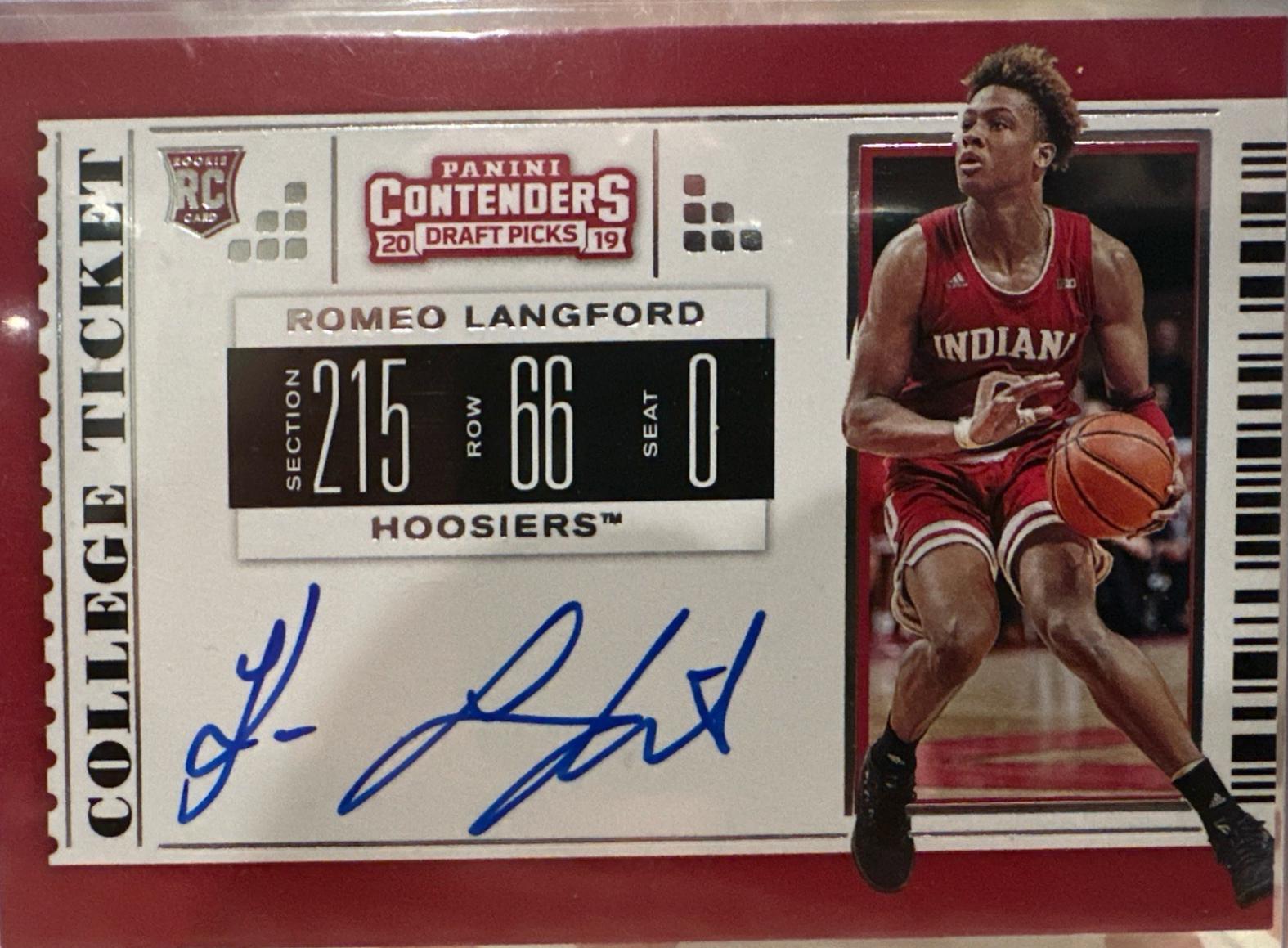 Romeo Langford [Autograph Draft Red Foil] #59