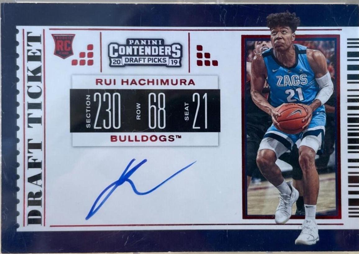 Rui Hachimura [Autograph Draft Red Foil] #61