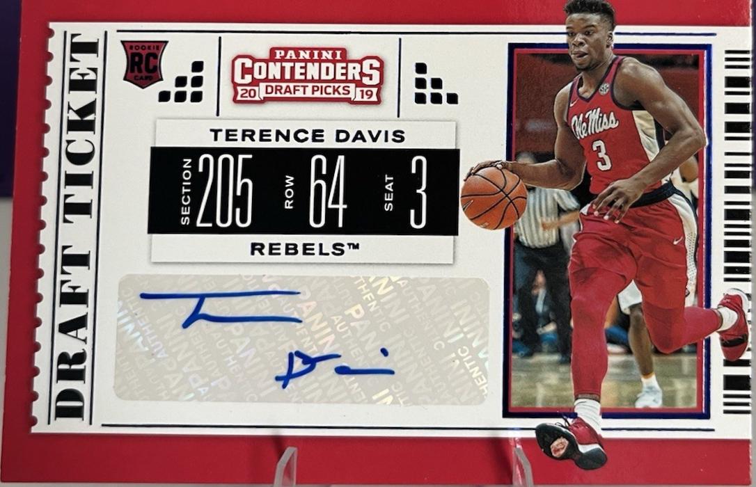 Terence Davis [Autograph Draft Blue Foil] #121