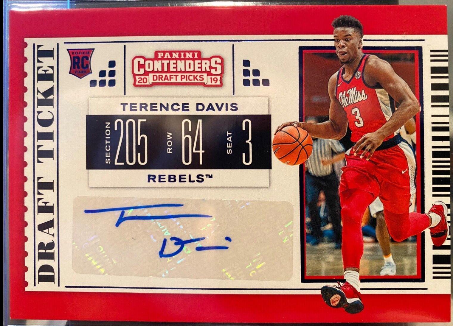 Terence Davis [Autograph Draft Red Foil] #121