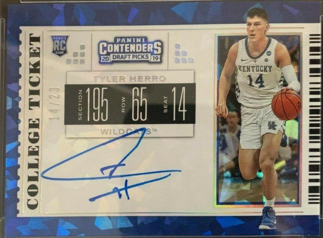 Tyler Herro [Autograph Cracked Ice] #69