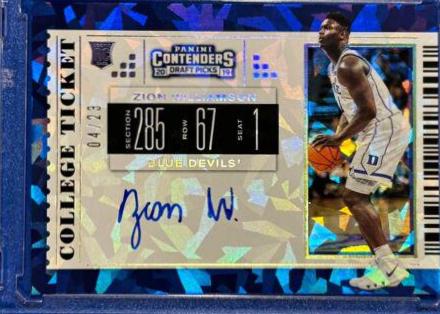 Zion Williamson [Autograph Cracked Ice] #51