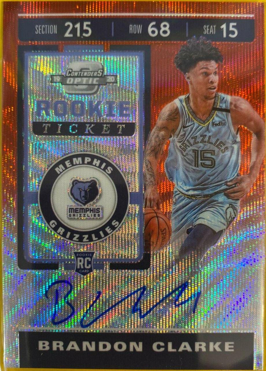 Brandon Clarke [Autograph Red Wave] #128
