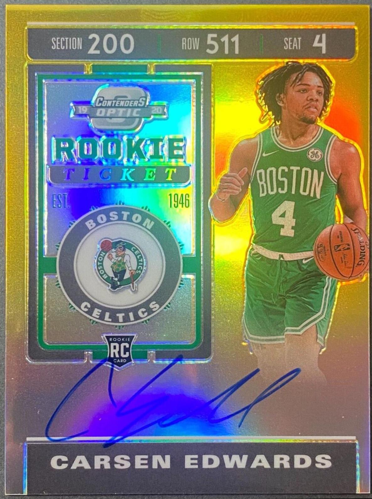 Carsen Edwards [Autograph Gold] #130