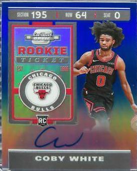 Coby White [Autograph Blue] #102