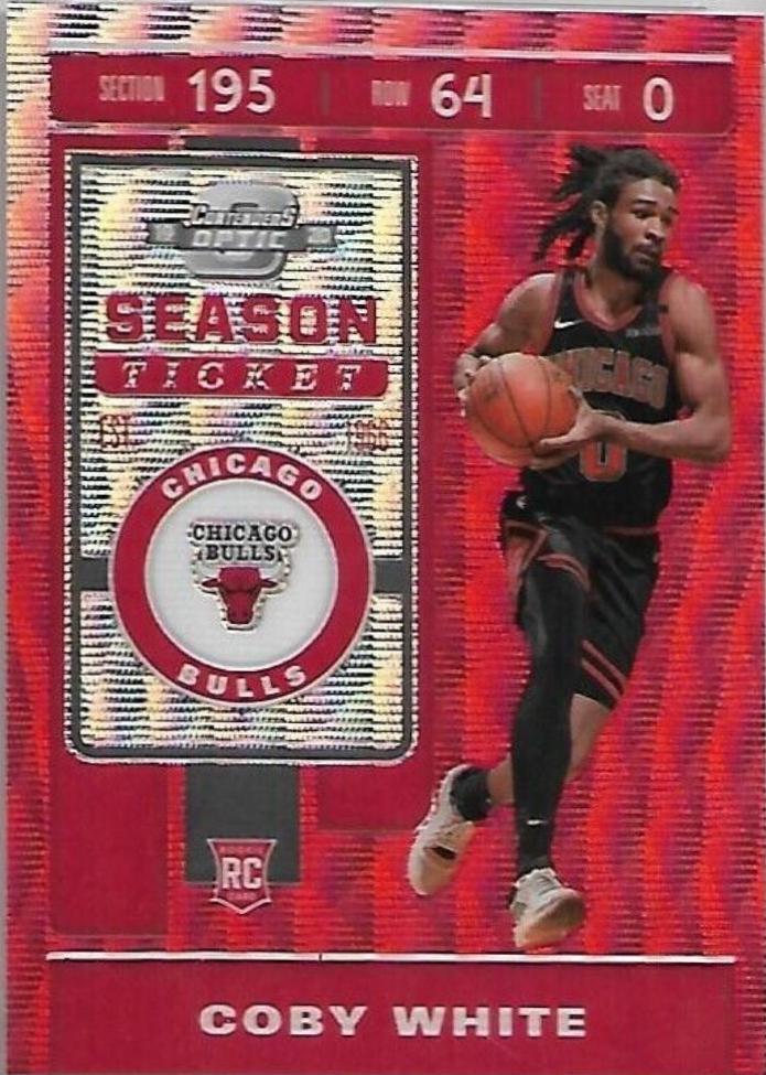 Coby White [SP Autograph Red Wave] #102