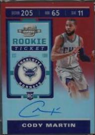 Cody Martin [SP Autograph Red] #112