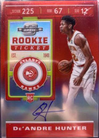 DE'Andre Hunter [Autograph Red] #122