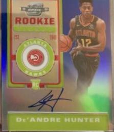 DE'Andre Hunter [SP Autograph Blue] #122