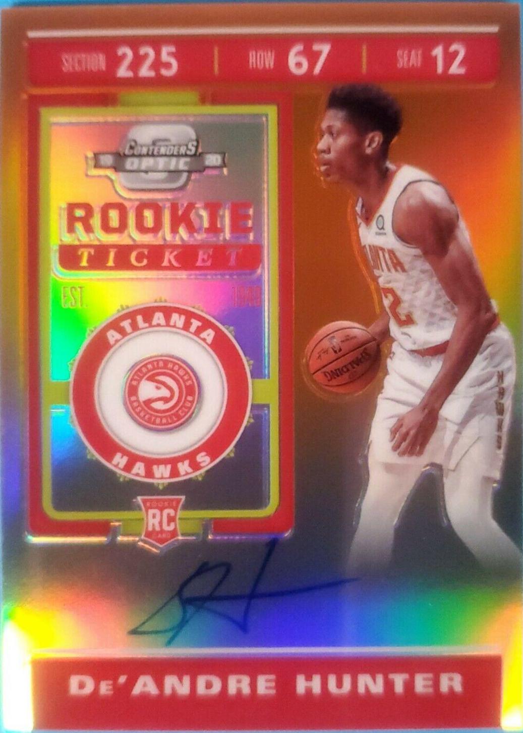 DE'Andre Hunter [SP Autograph Orange] #122