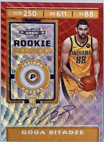 Goga Bitadze [Autograph Red Wave] #114