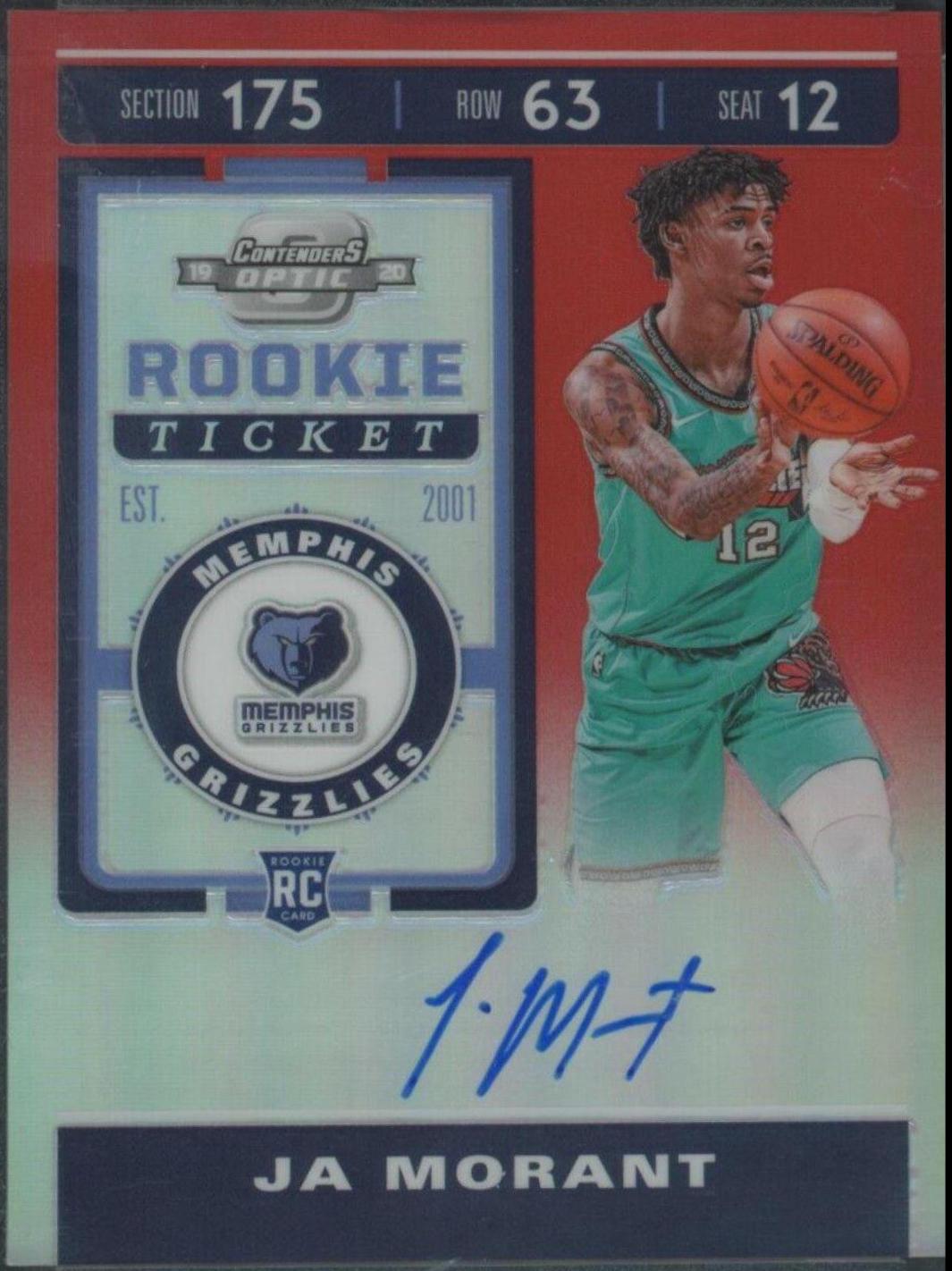 JA Morant [Autograph Red] #106