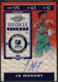 JA Morant [SP Autograph Red Wave] #106