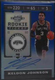 Keldon Johnson [Autograph Blue] #107