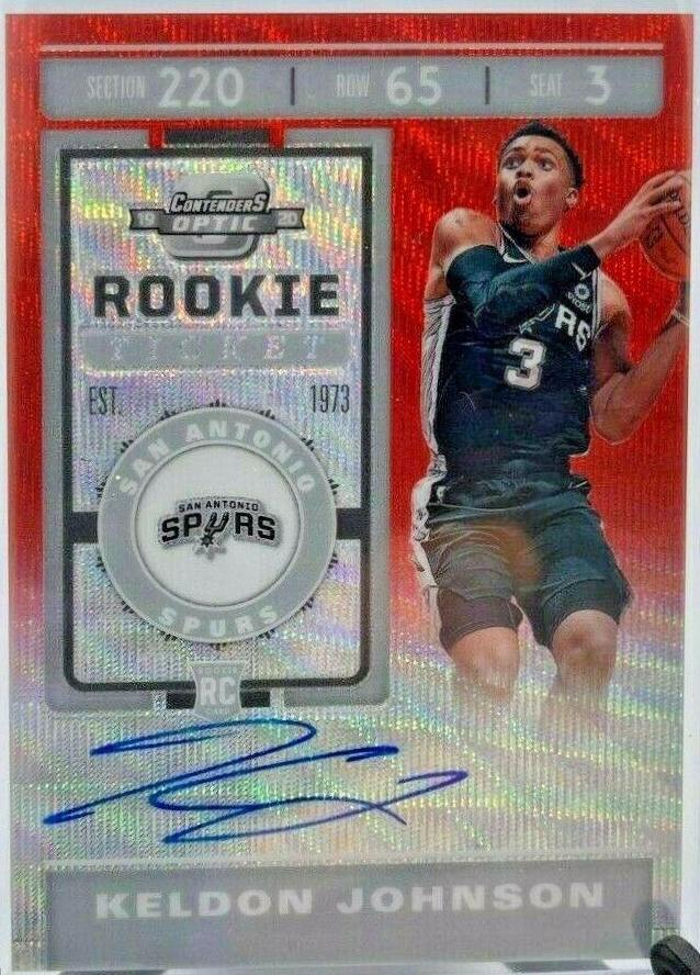 Keldon Johnson [Autograph Red Wave] #107