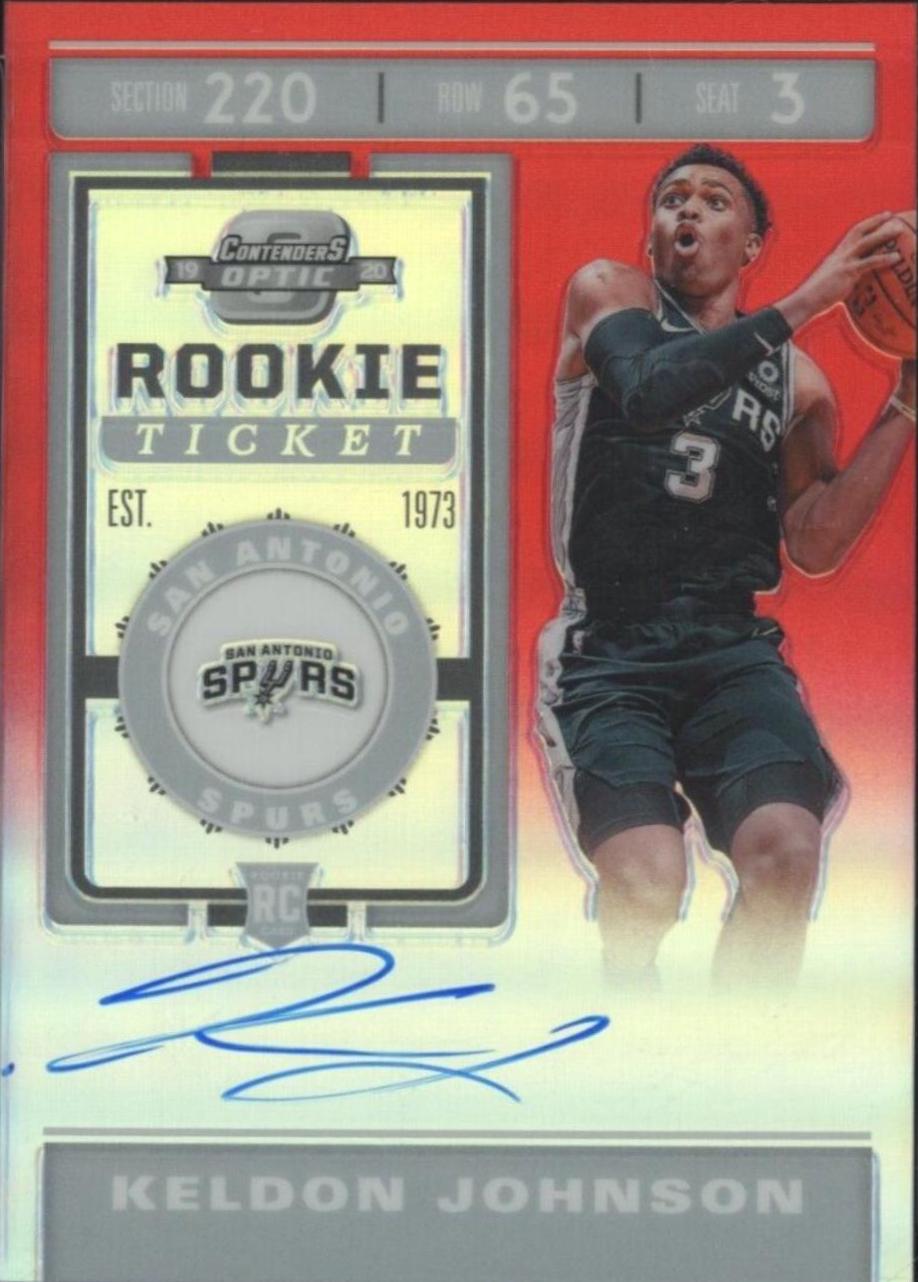 Keldon Johnson [SP Autograph Red] #107