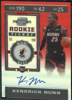 Kendrick Nunn [Autograph Red] #117