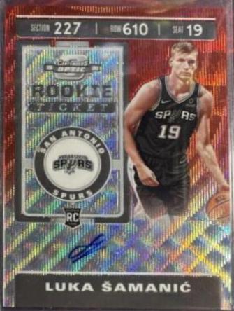 Luka Samanic [Autograph Red Wave] #119