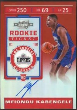 Mfiondu Kabengele [Autograph Red] #139