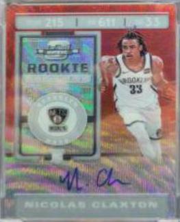Nicolas Claxton [SP Autograph Red Wave] #121