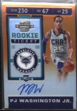 PJ Washington Jr. [Autograph Orange] #103