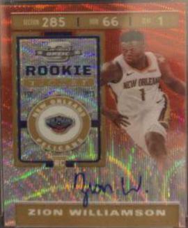 Zion Williamson [Autograph Red Wave] #135