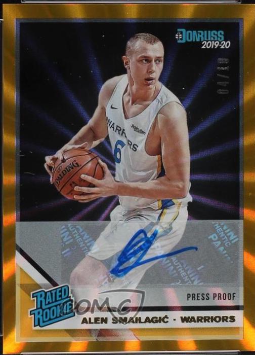 Alen Smailagic [Signature Press Proof Gold Laser] #237