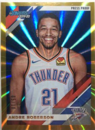 Andre Roberson [Press Proof Gold Laser] #143