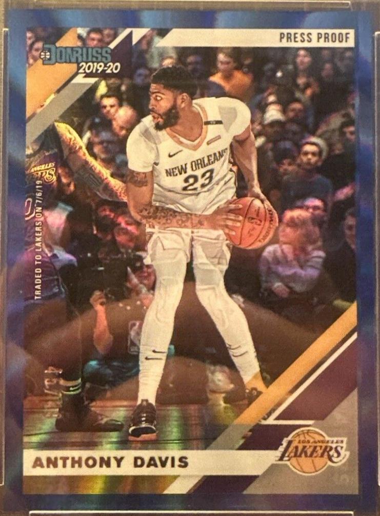 Anthony Davis [Press Proof Blue Laser] #80