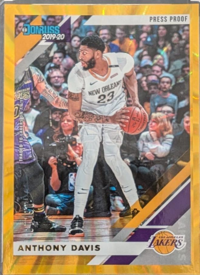 Anthony Davis [Press Proof Gold Laser] #80