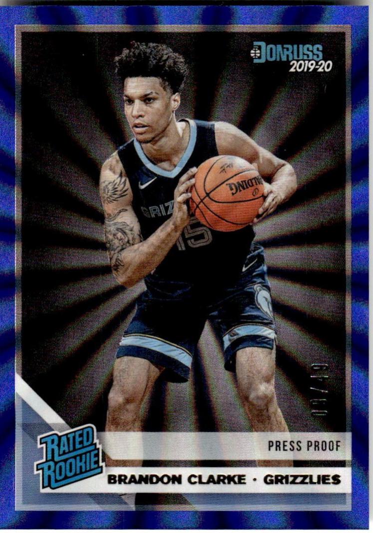 Brandon Clarke [Press Proof Blue Laser] #220