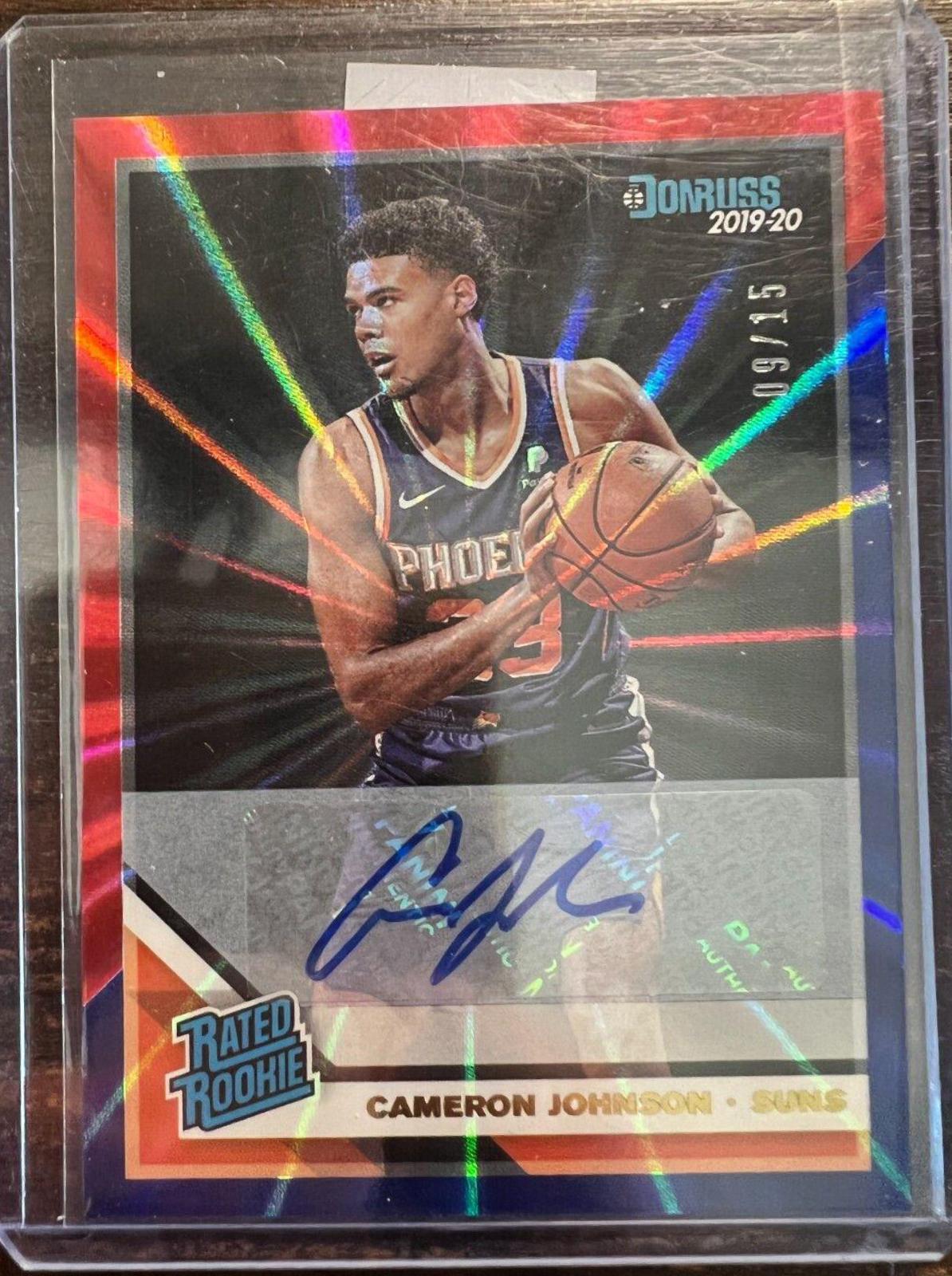 Cameron Johnson [Signature Red, Blue Laser] #210