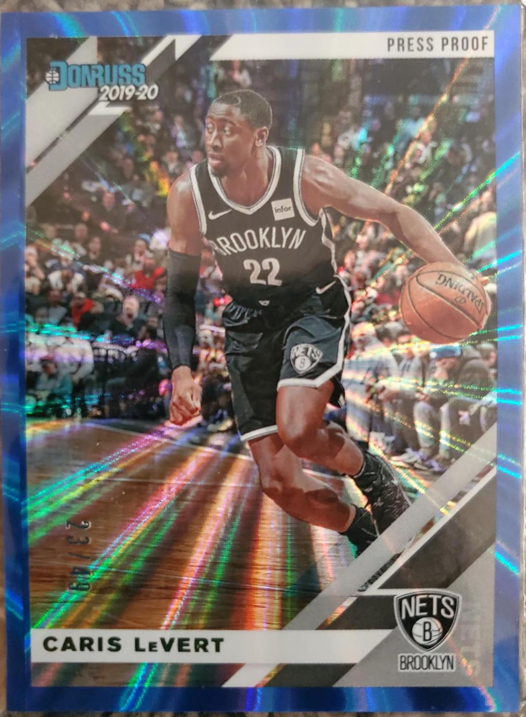 Caris LeVert [Press Proof Blue Laser] #22