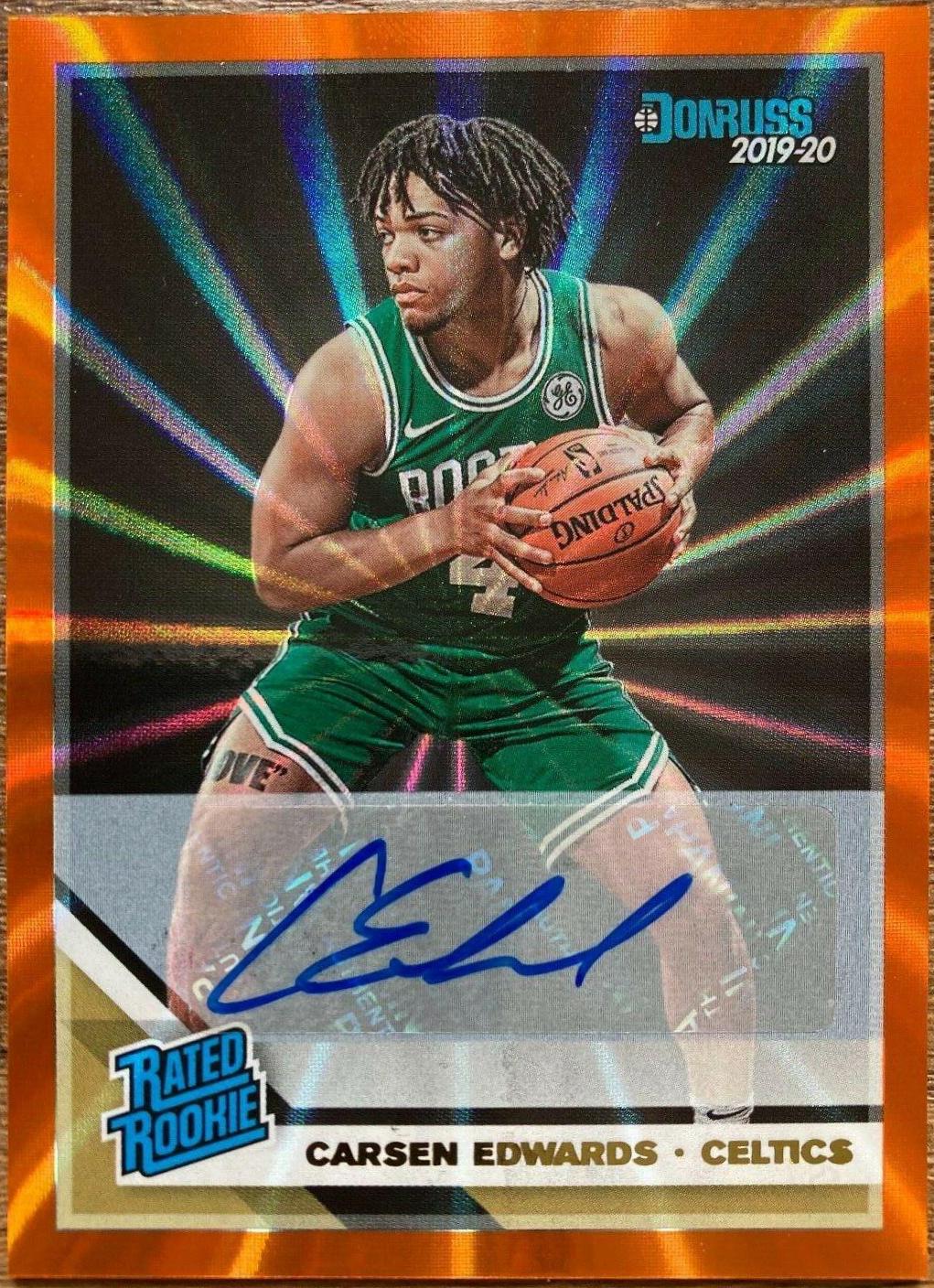 Carsen Edwards [Signature Orange Laser] #231