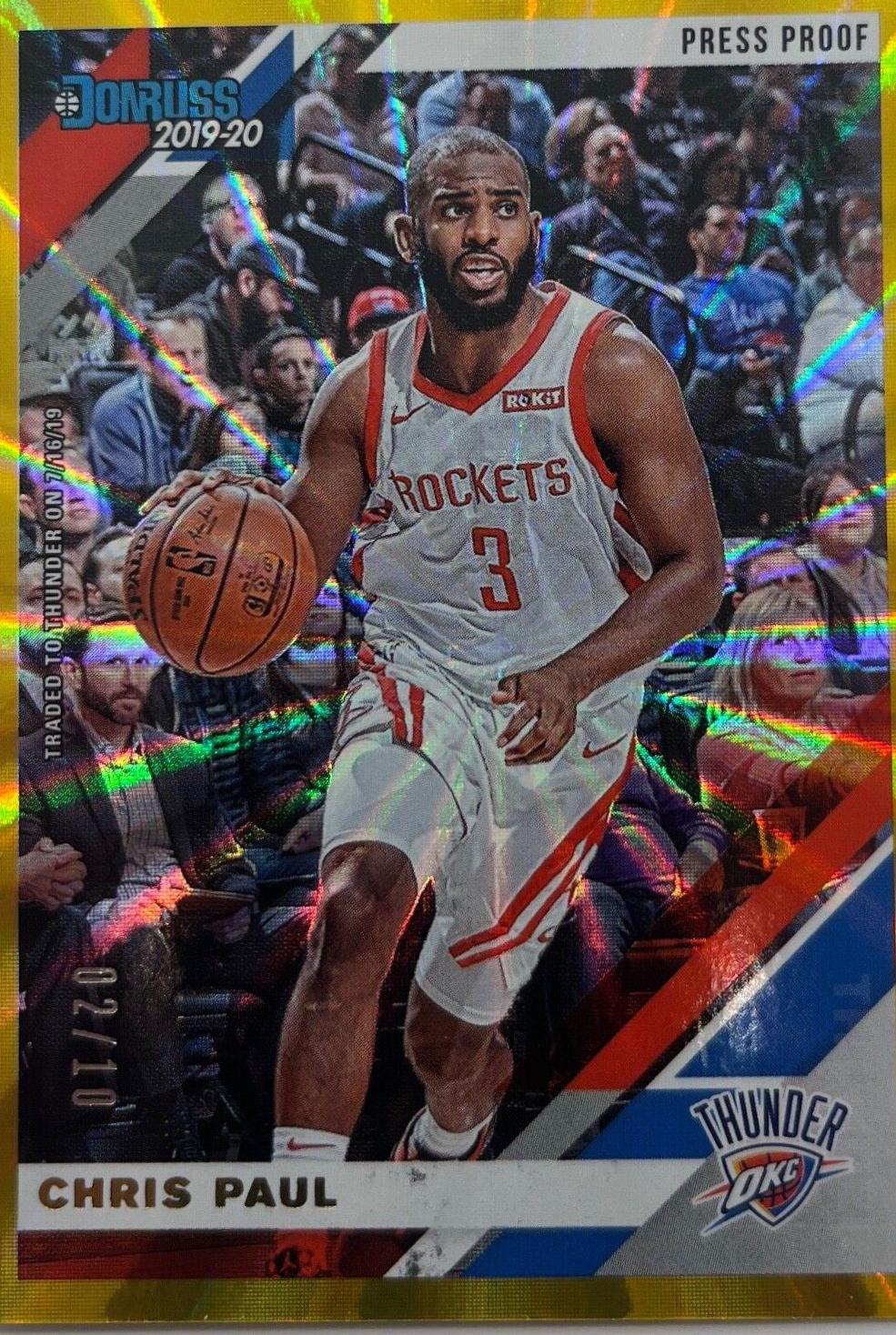 Chris Paul [Press Proof Gold Laser] #77