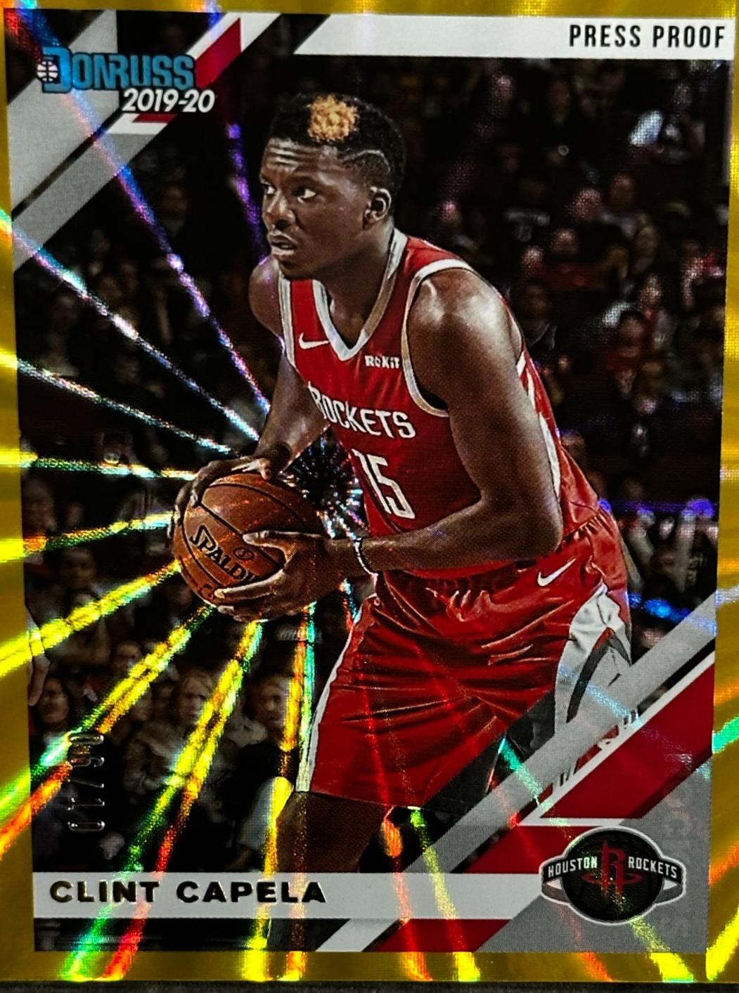 Clint Capela [Press Proof Gold Laser] #73
