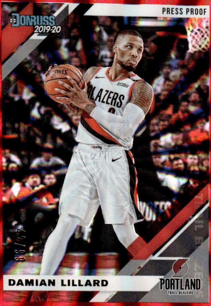 Damian Lillard [Press Proof Red Laser] #163