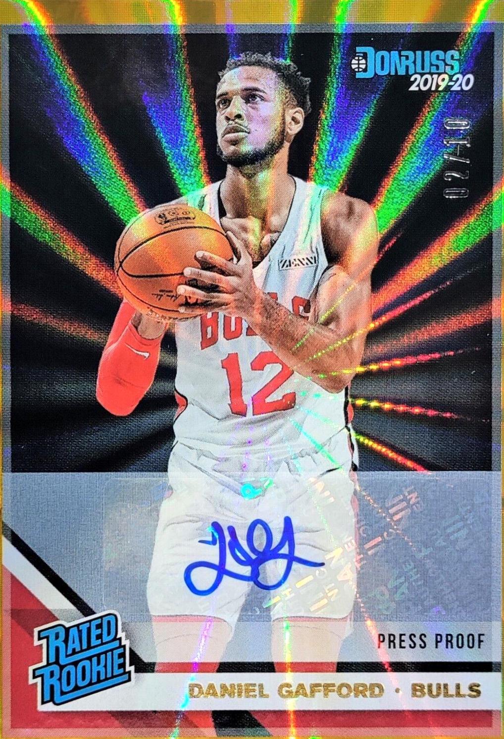 Daniel Gafford [Signature Press Proof Gold Laser] #236