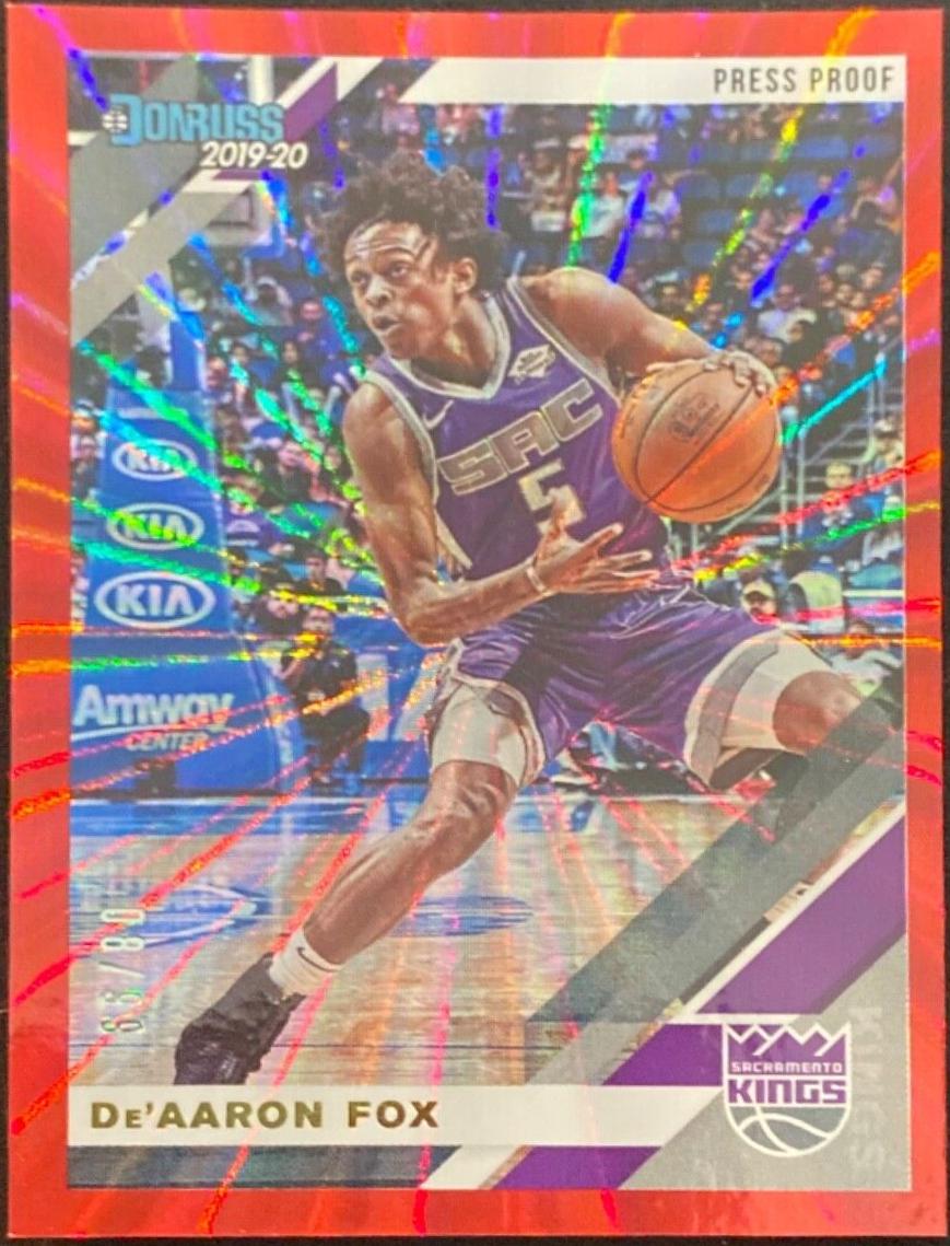 De'Aaron Fox [Press Proof Red Laser] #173