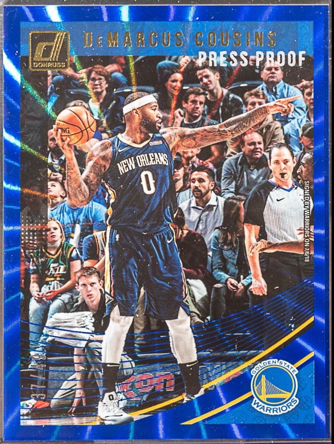 DeMarcus Cousins [Press Proof Blue Laser] #65