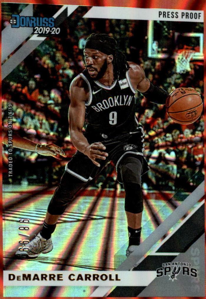 DeMarre Carroll [Press Proof Red Laser] #17