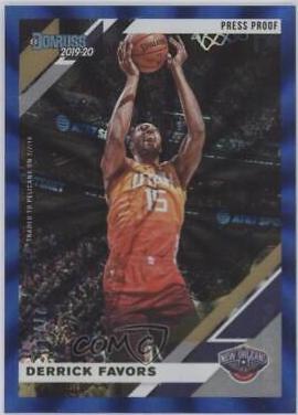 Derrick Favors [Press Proof Blue Laser] #192