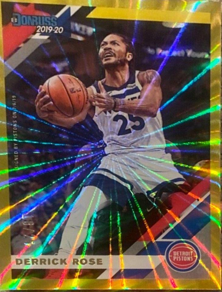 Derrick Rose [Press Proof Gold Laser] #121