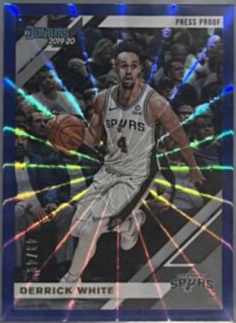 Derrick White [Press Proof Blue Laser] #182